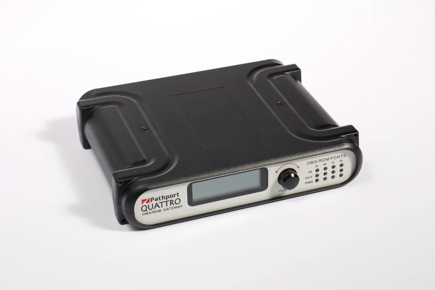 Quattro DMX gateway — compact entertainment lighting control product design by Creative Coefficient for Acuity Brands