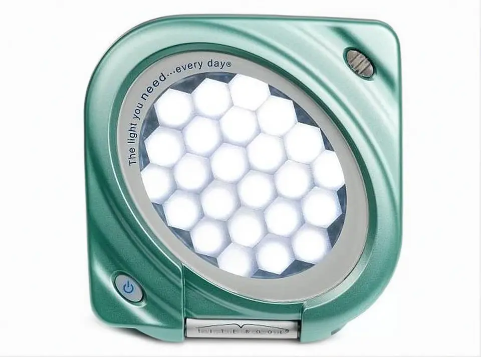Litebook Elite in use — seasonal affective disorder light therapy device design