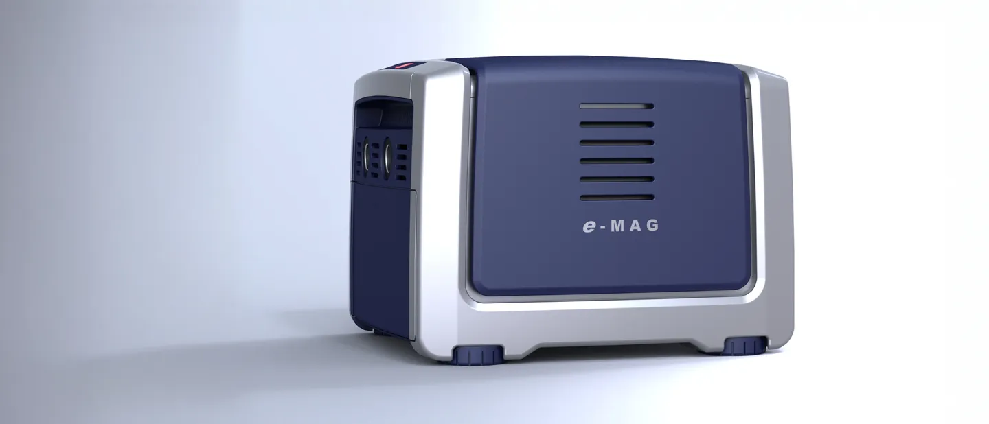 e-MAG clean power generator — magnesium saltwater portable energy industrial design by Creative Coefficient