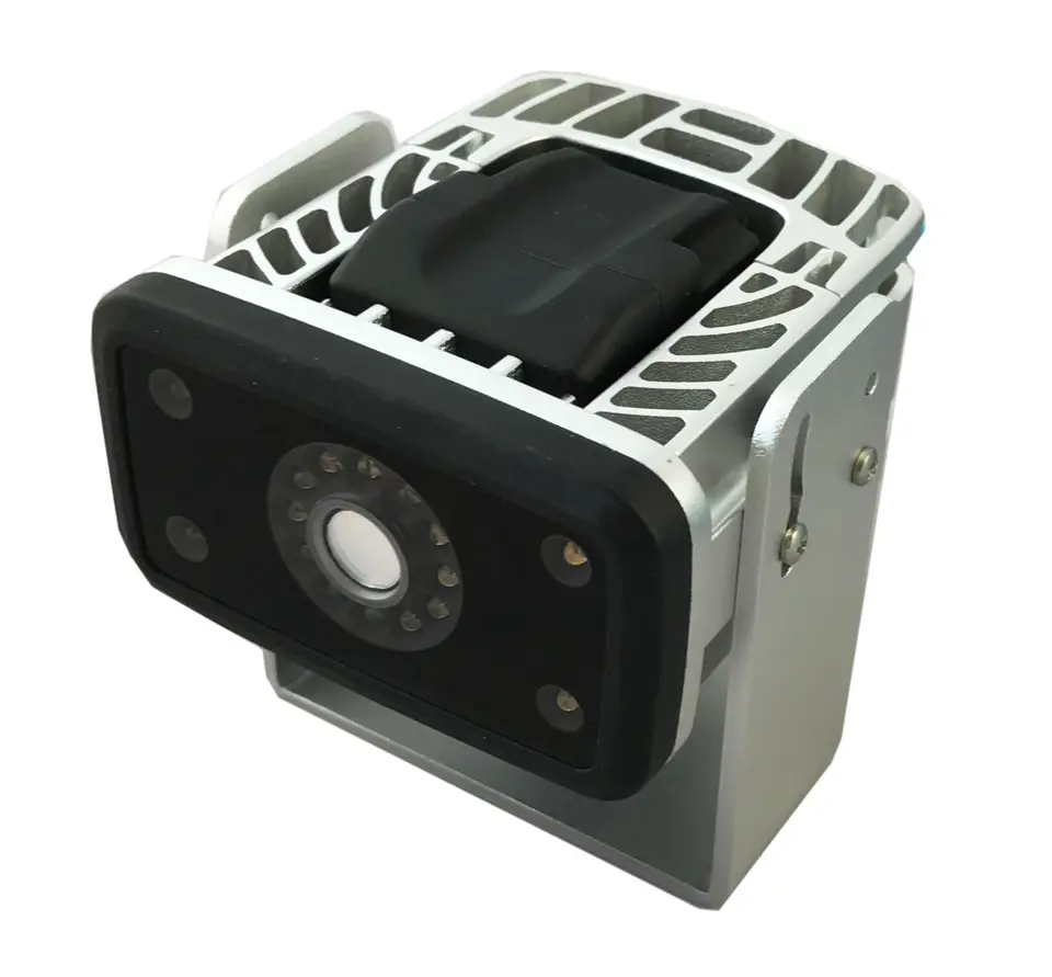 LUCI device front view — industrial design for Six Safety Systems