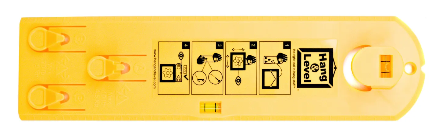 Hang & Level picture-hanging tool — consumer product design by Creative Coefficient for Under The Roof Decorating